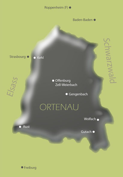 Karte der Umgebung